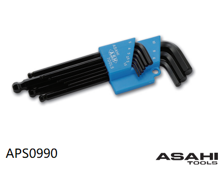 Bộ lục giác bi loại dài 1.5-10mm Asahi APS0990