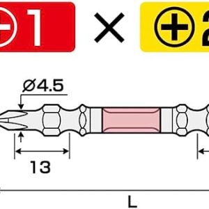 Vỉ 2 mũi vít 2 đầu rồng đỏ ARPM-1211