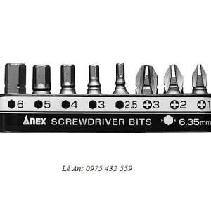 Bộ 8 mũi vít cộng và lục giác Anex AK-51P-B8H