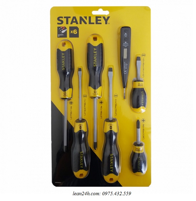 Bộ tuốc nơ vít 6 chi tiết Stanley STMT66679