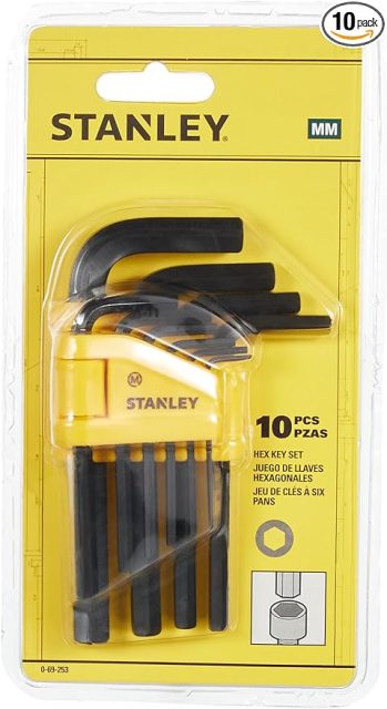 Bộ chìa vặn lục giác Stanley 69-253 10 chi tiết 1.5-10mm