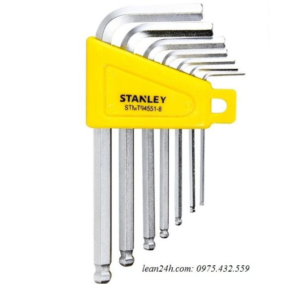 Bộ lục giác đầu bi ngắn 7 chi tiết Stanley STMT94551-8
